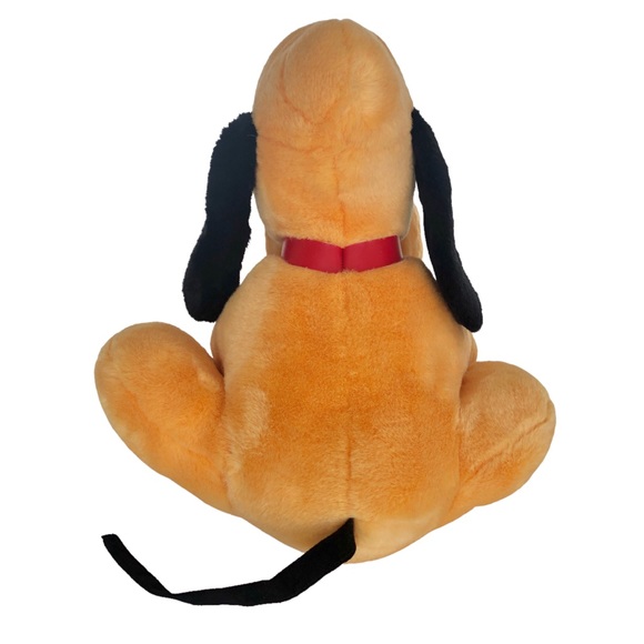 Vintage Disneyland Walt Disney World Pluto Plush Sitting Dog Stuffed Animal - Picture 3 of 8